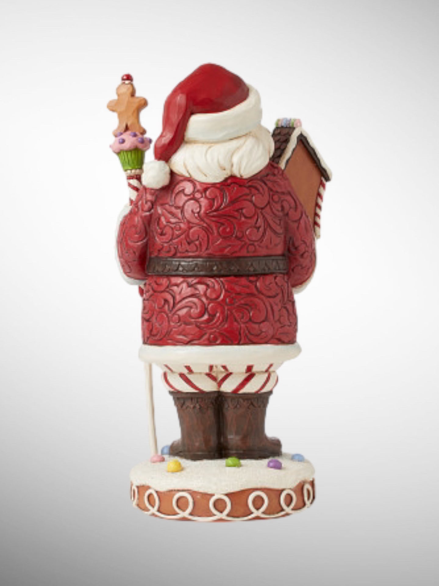 Jim Shore Gingerbread Christmas - Have a Sweet Christmas Santa Staff Figurine